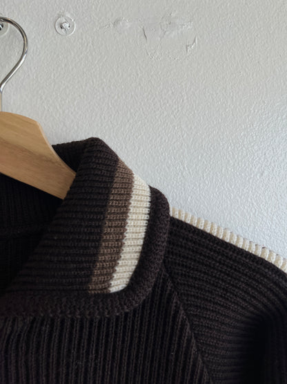 Vintage 1950’s Knit Zip-Up Cardigan - La Lovely Vintage 