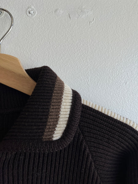 Vintage 1950’s Knit Zip-Up Cardigan - La Lovely Vintage 