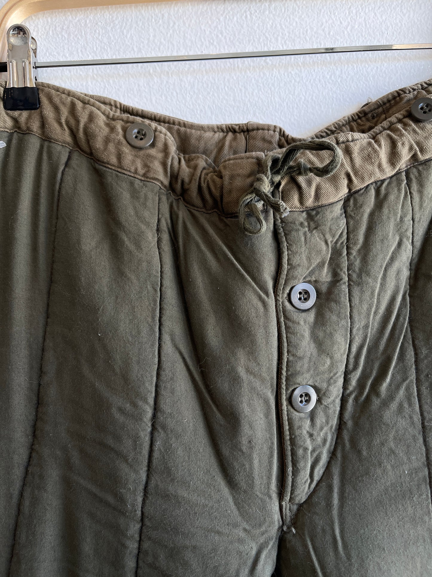 Vintage 1960’s Czech Military Quilted Pants - La Lovely Vintage 