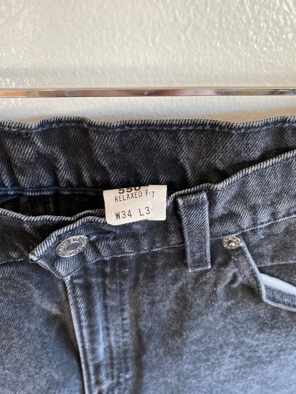 Vintage 1980’s Levi’s 550 Black Denim Jeans