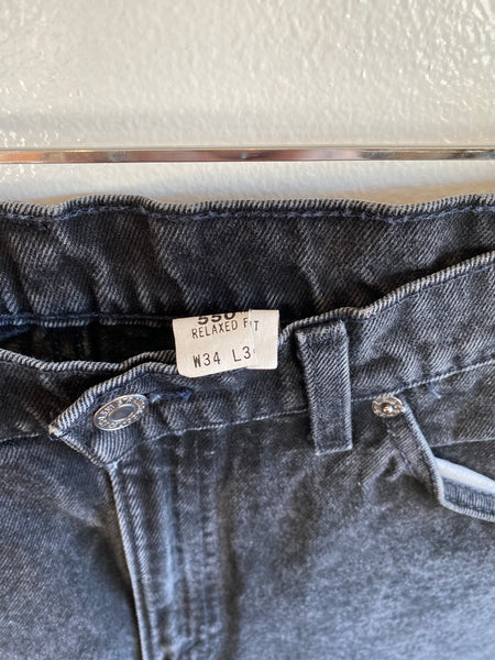 Vintage 1980’s Levi’s 550 Black Denim Jeans