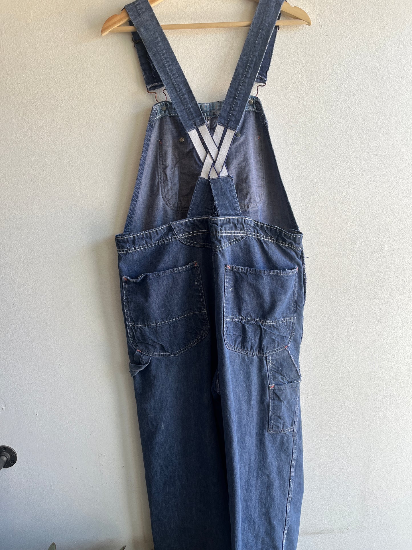 Vintage 1950’s Powrhouse Denim Low Back Overalls - La Lovely Vintage 