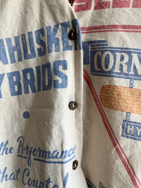 Trash Textiles - Handmade Antique Feedsack Blouse/Shirt