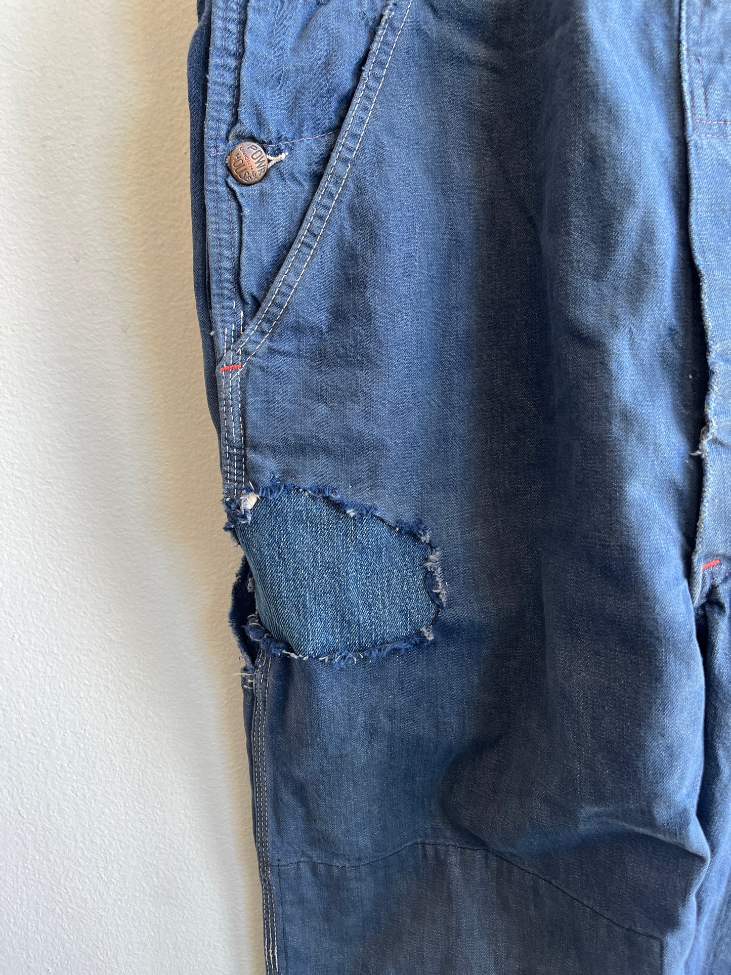 Vintage 1950’s Powrhouse Low-Back Denim Overalls