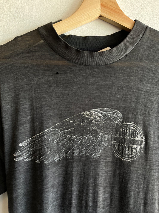 Vintage Paper Thin 1970/80’s Harley Davidson Motorcycles T-Shirt - La Lovely Vintage 