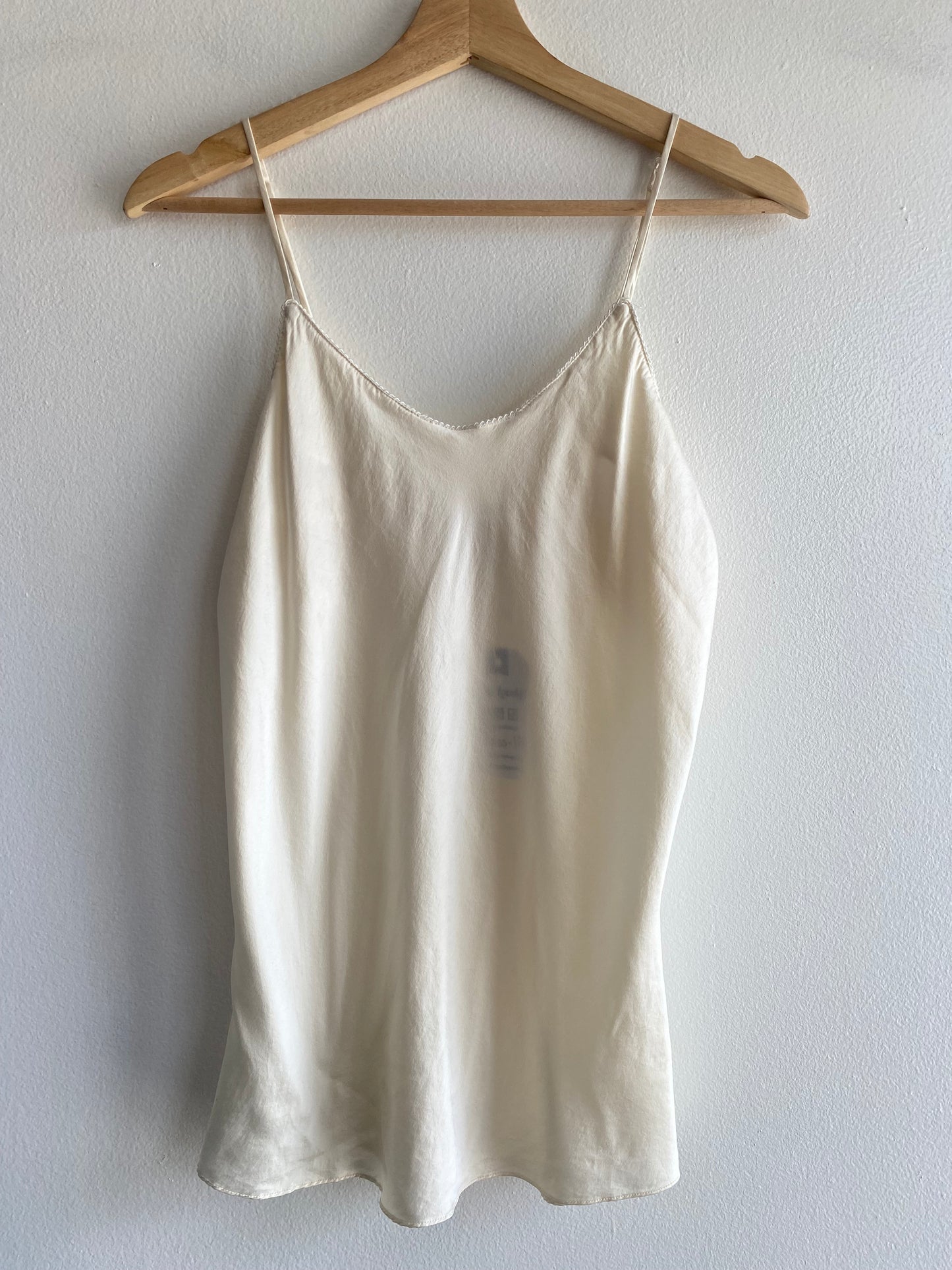 Vintage 90's Nordstrom Intimates White Silk Slip Top