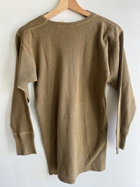 Vintage 1950’s Military Issue Olive Thermal Shirt