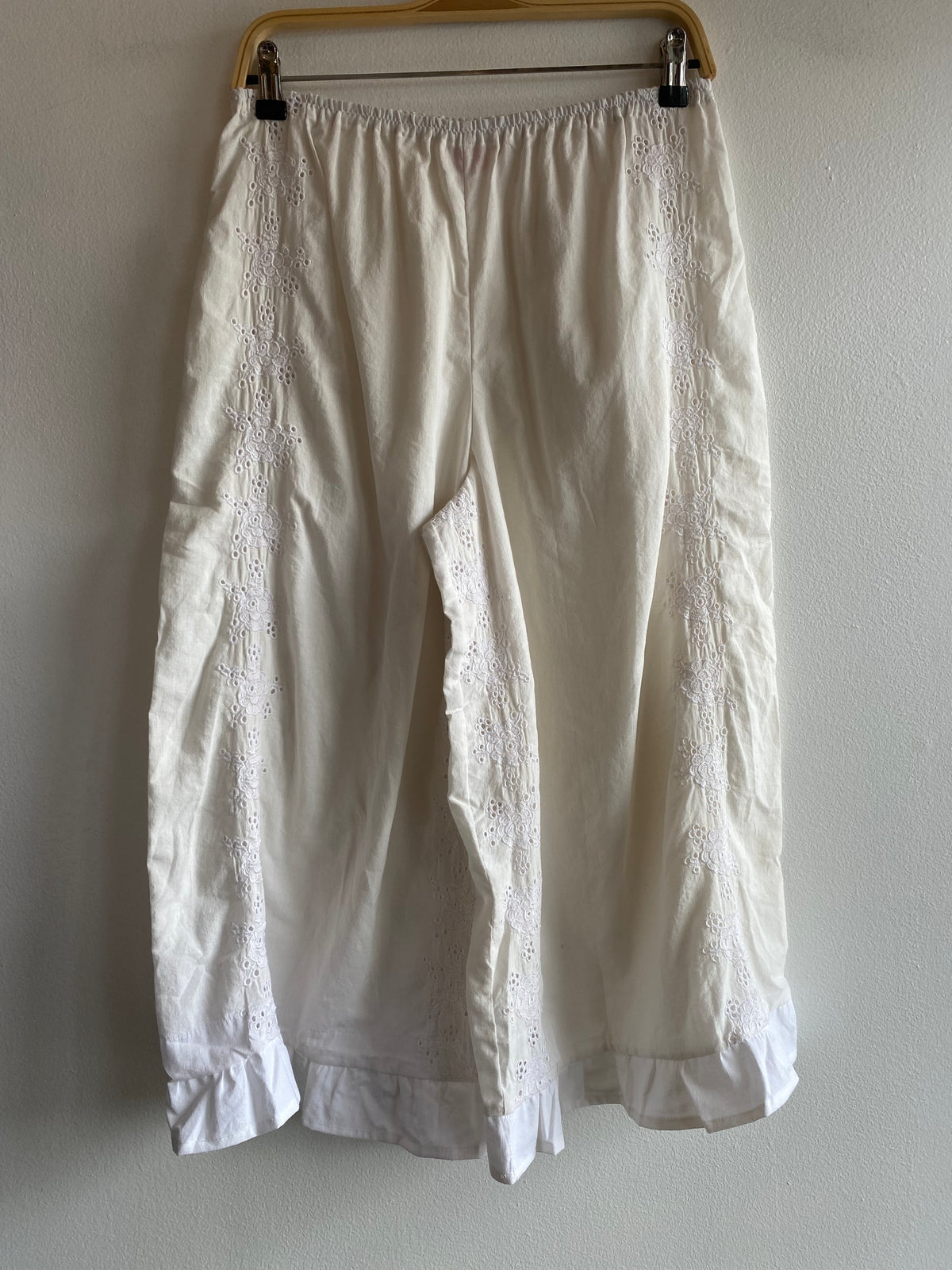 Handmade Vintage Wide Leg Eyelet Bloomers
