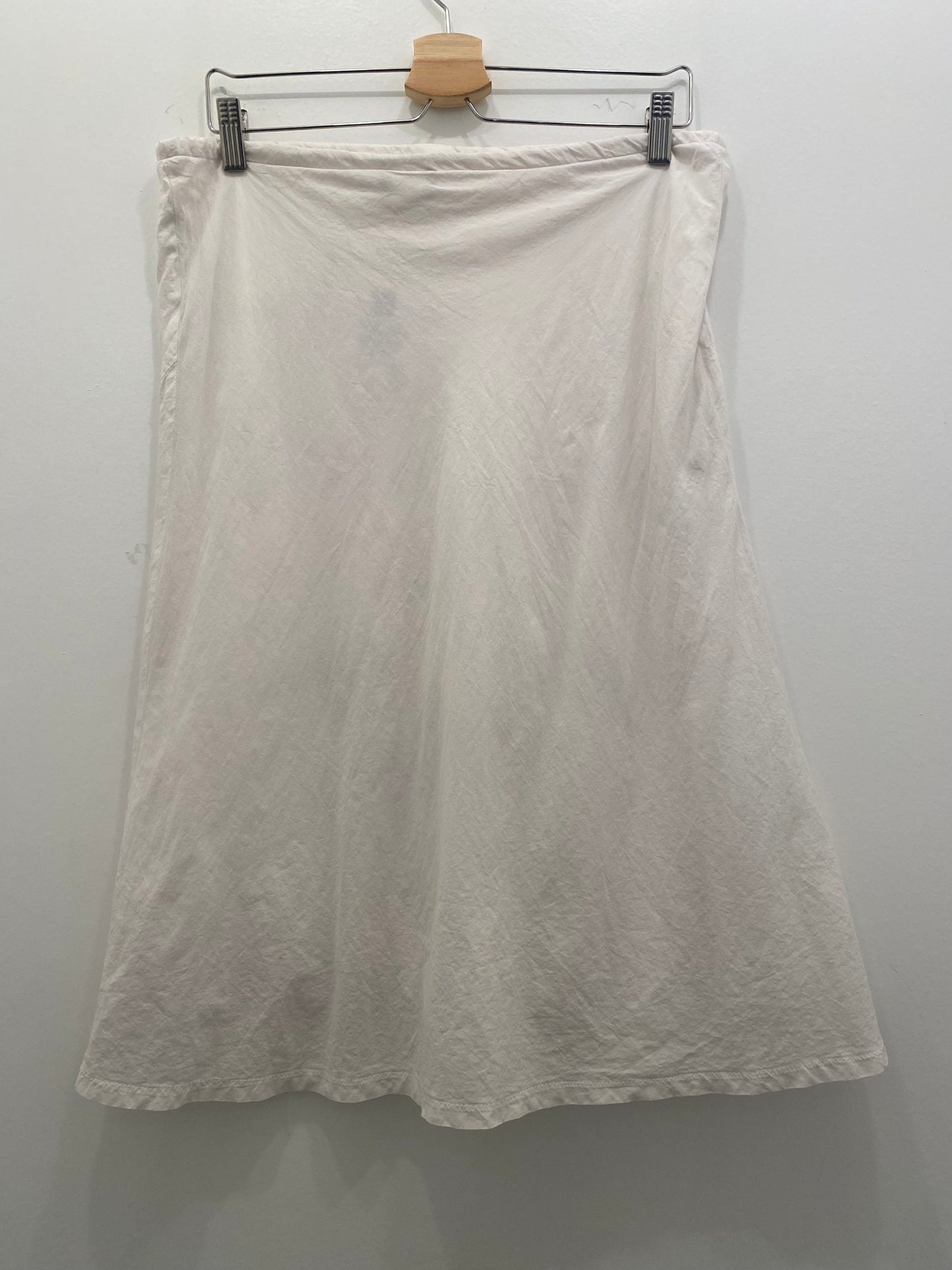 Vintage Y2K Monteau White Embroidered Midi Skirt