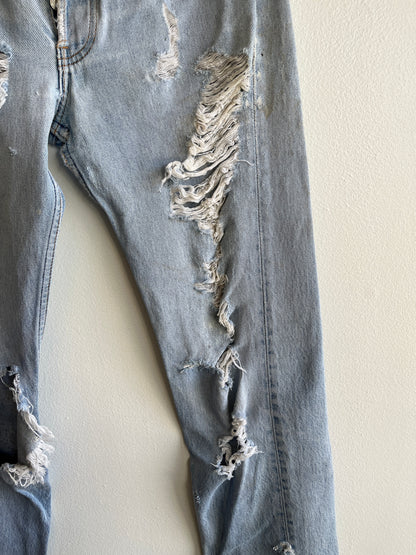 Vintage 1990’s Levis Thrashed 501 Denim Jeans