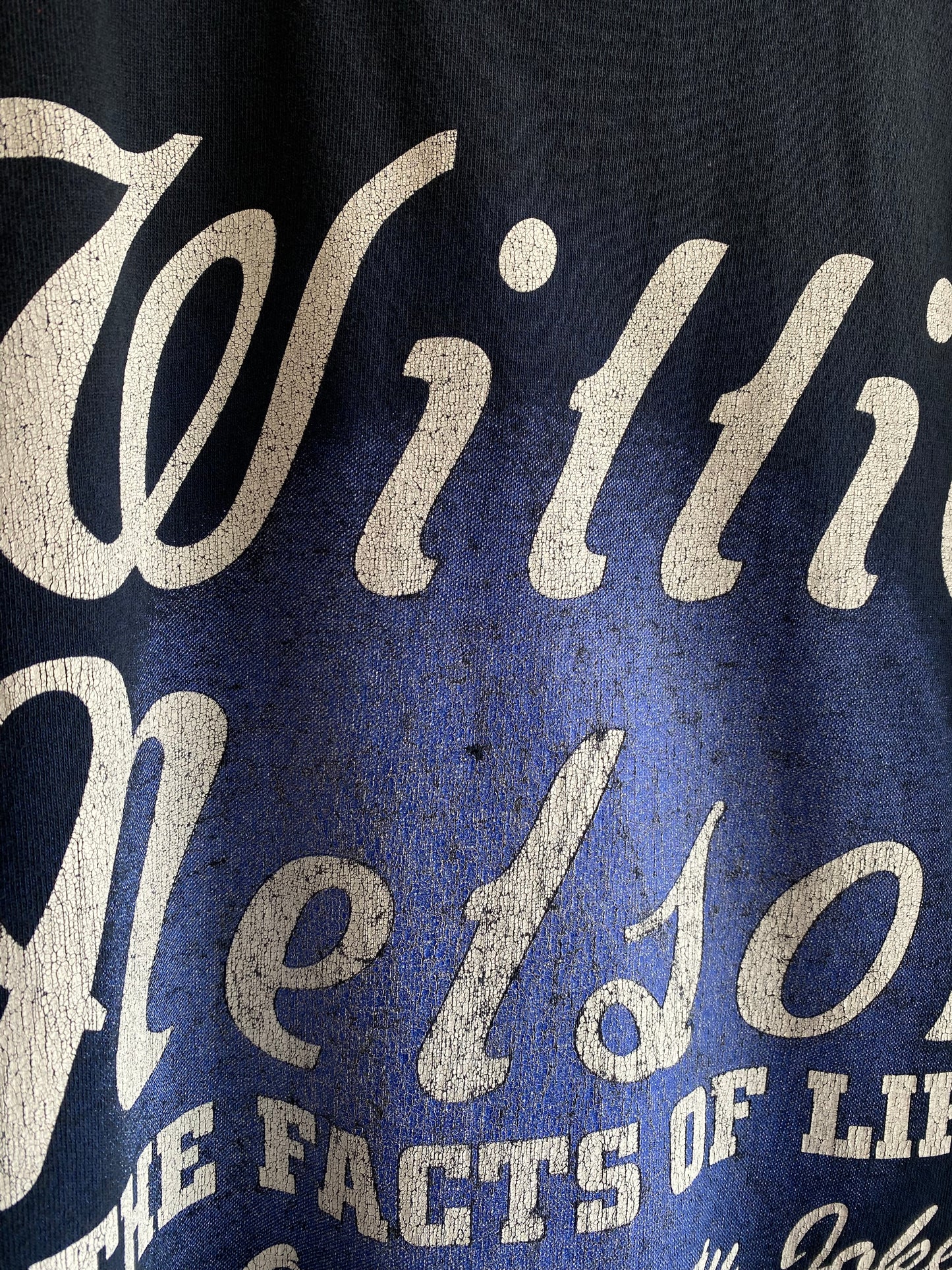 Vintage Y2K Willie Nelson “The Facts of Life” Book T-Shirt