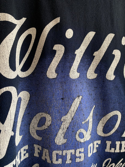 Vintage Y2K Willie Nelson “The Facts of Life” Book T-Shirt