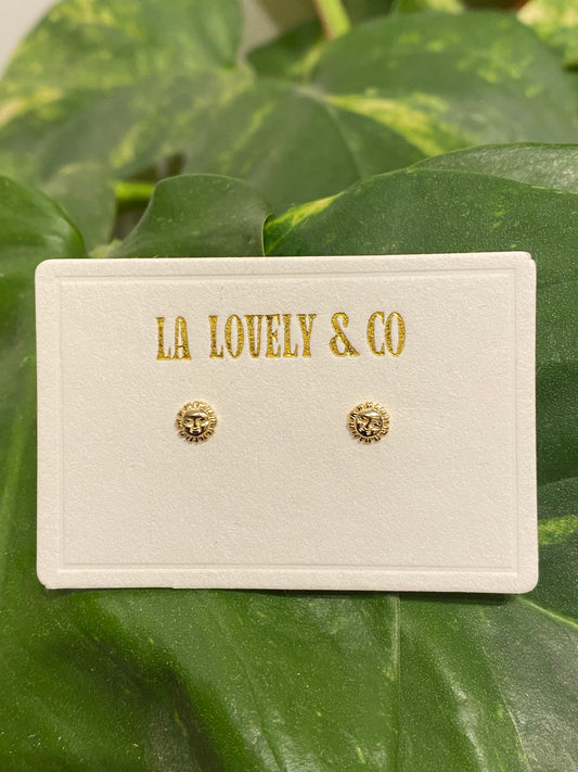 Sun Stud Earrings by La Lovely - La Lovely Vintage 