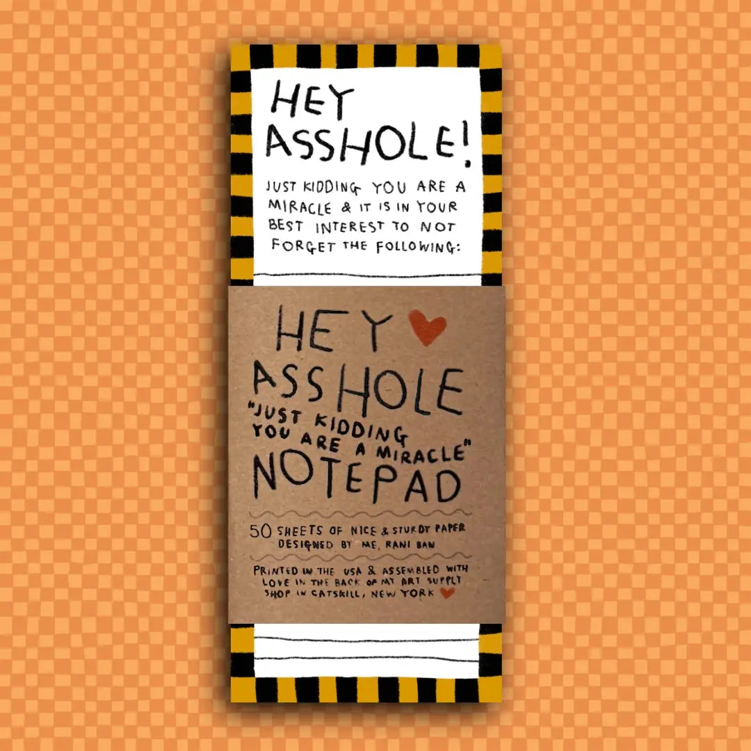 Rani Ban Co. - “Hey Asshole” To-Do Notepad - La Lovely Vintage 