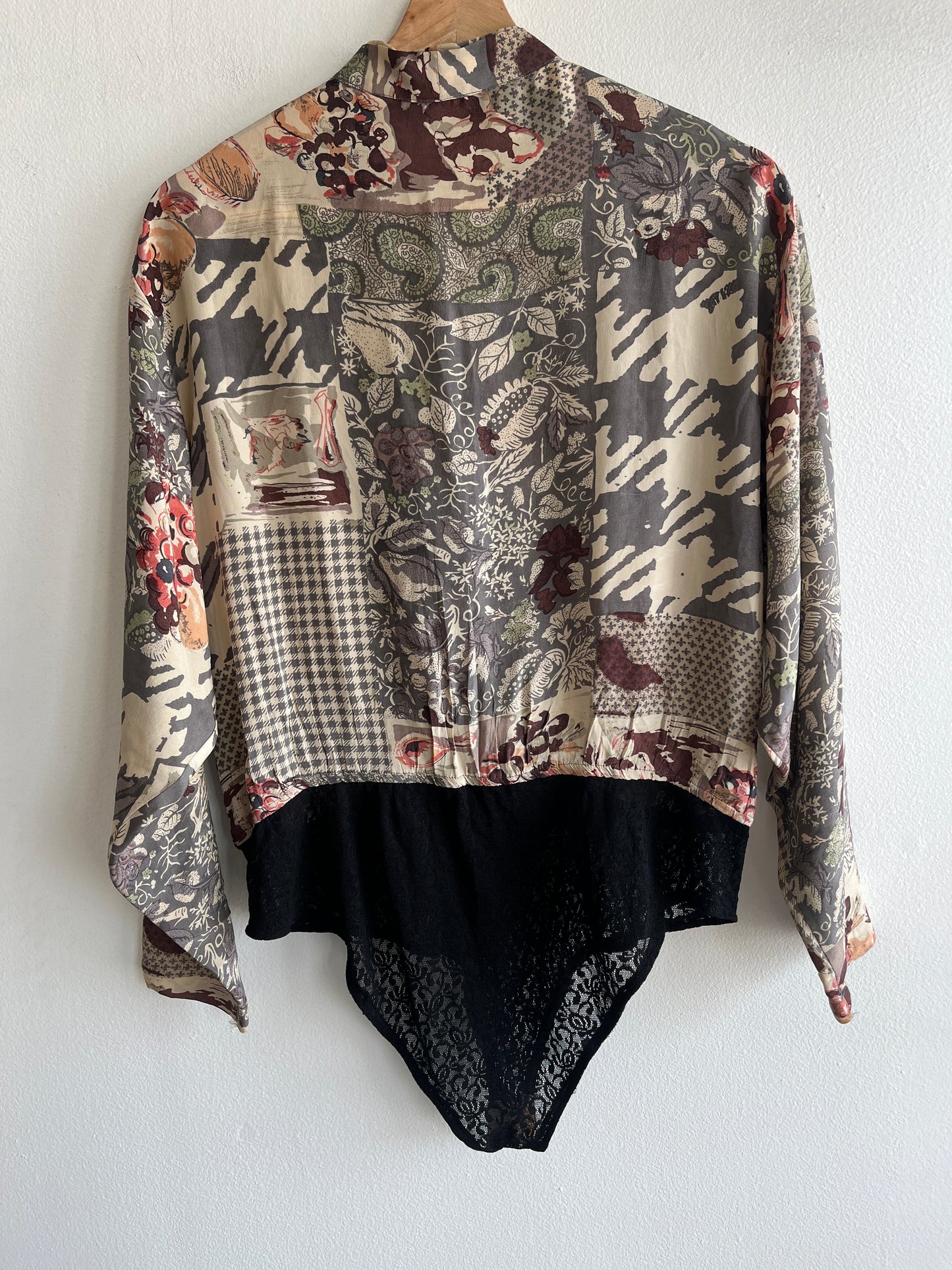 Vintage 1980’s Silk Floral Leotard - La Lovely Vintage 