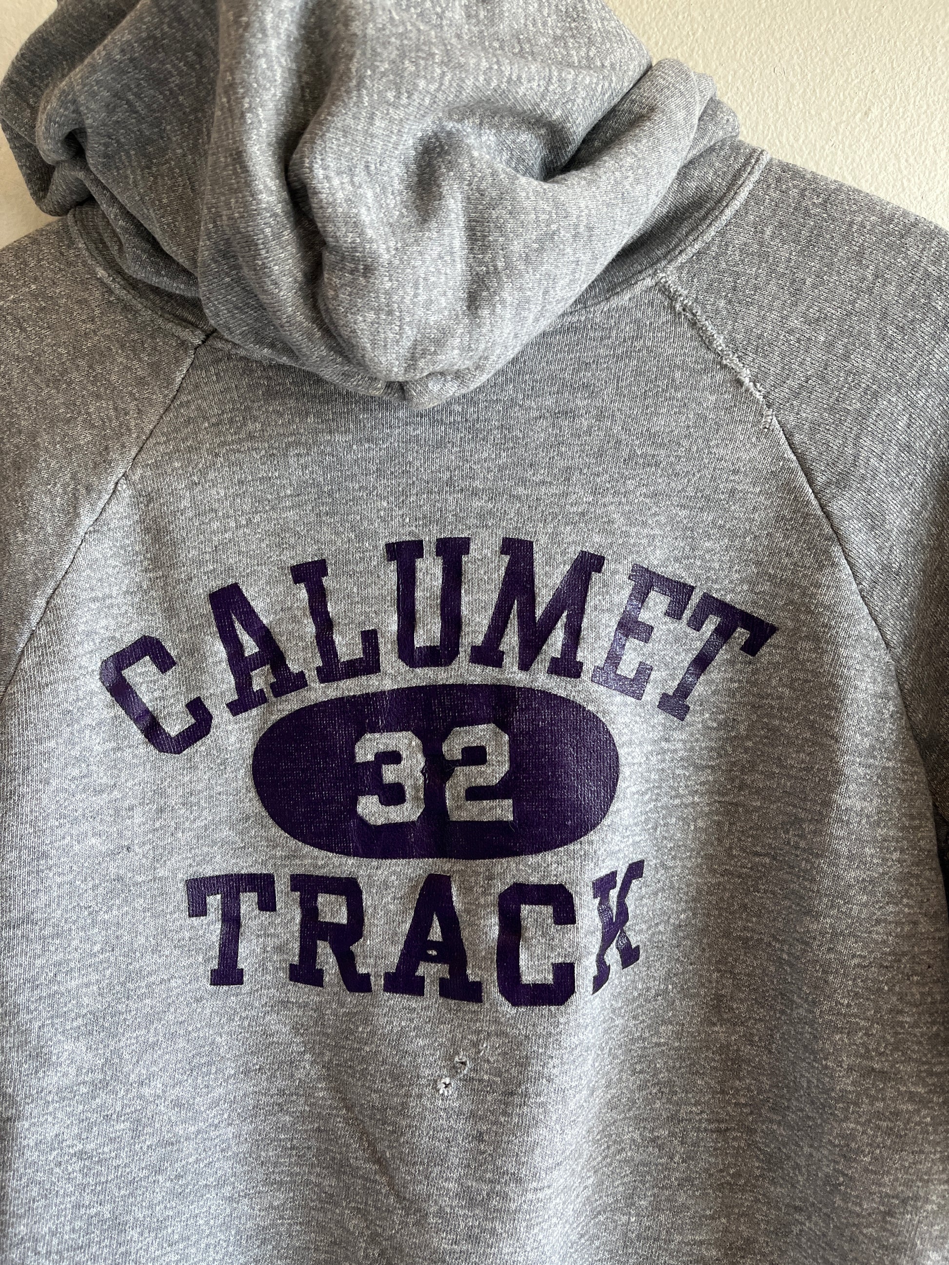 Vintage 1960/1970’s Calumet Track Hooded Sweatshirt - La Lovely Vintage 