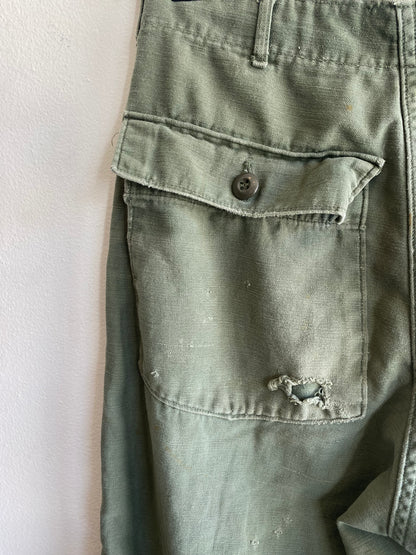 Vintage 1970’s OG-107 Military Fatigue Trousers - La Lovely Vintage 
