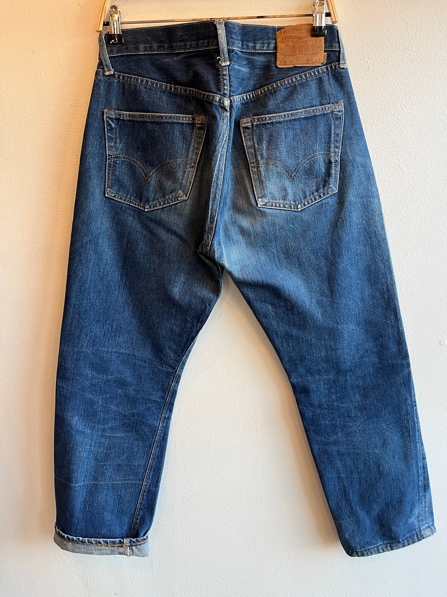 Vintage Early 1970’s Levi’s “Big E”  502 Denim Jeans