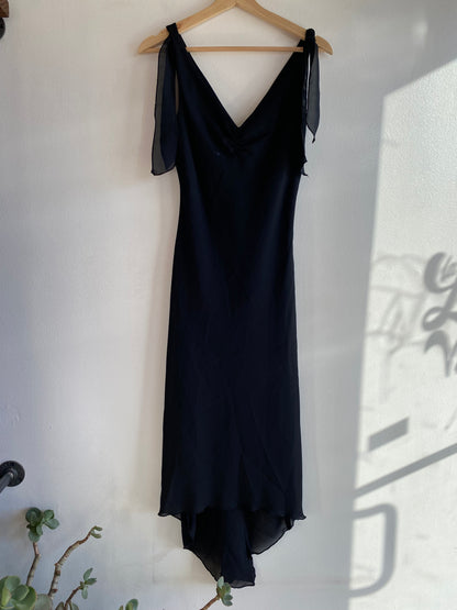 Vintage Jonathan Martin Y2K Black Midi Dress