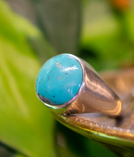 Sarah Safavi - Blue-Green Turquoise Signet Ring
