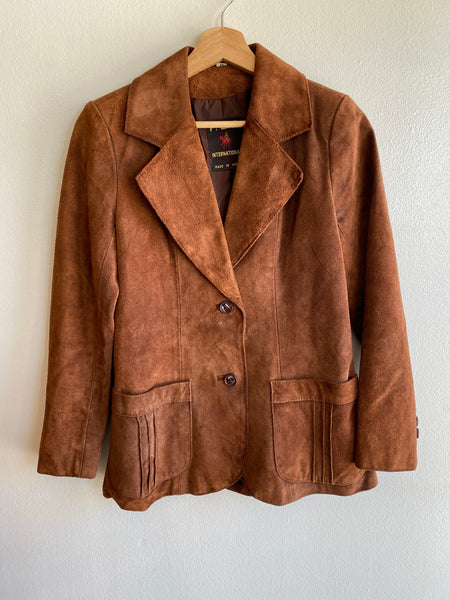 Vintage 1970’s P.B.D. International Suede Blazer Coat
