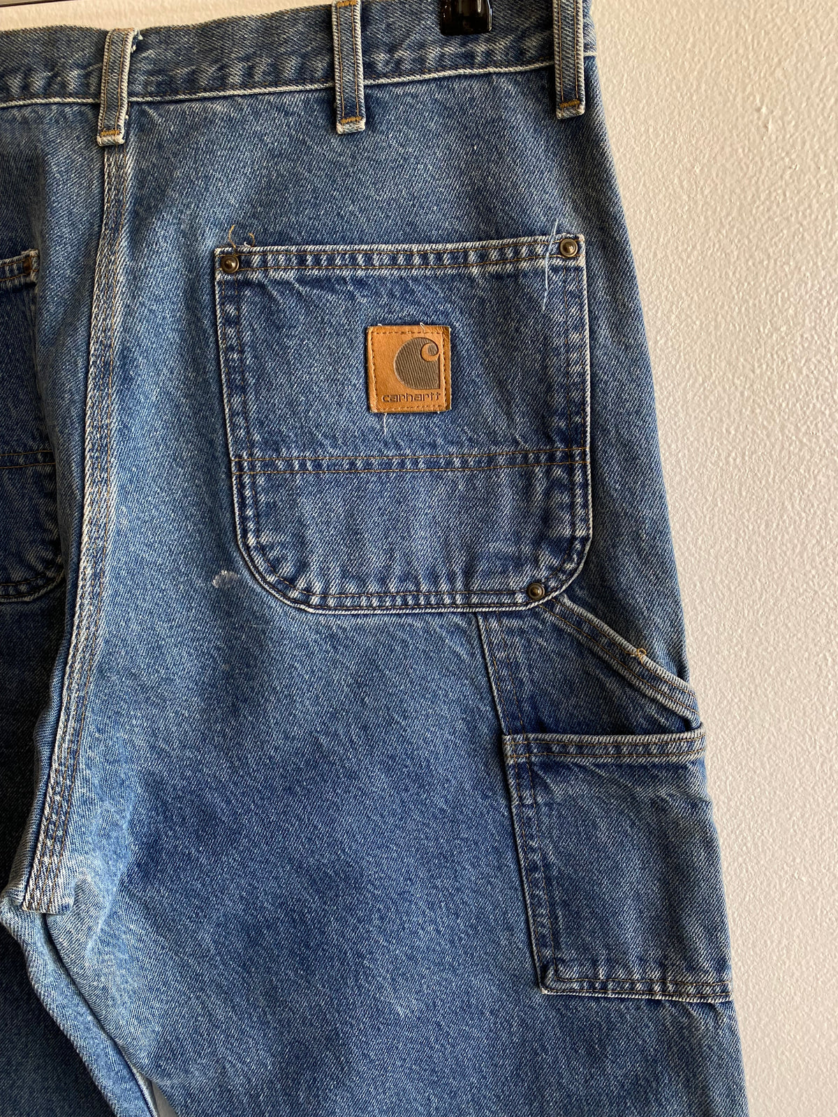 Vintage Y2K Carhartt Denim Double Knee Work Jeans