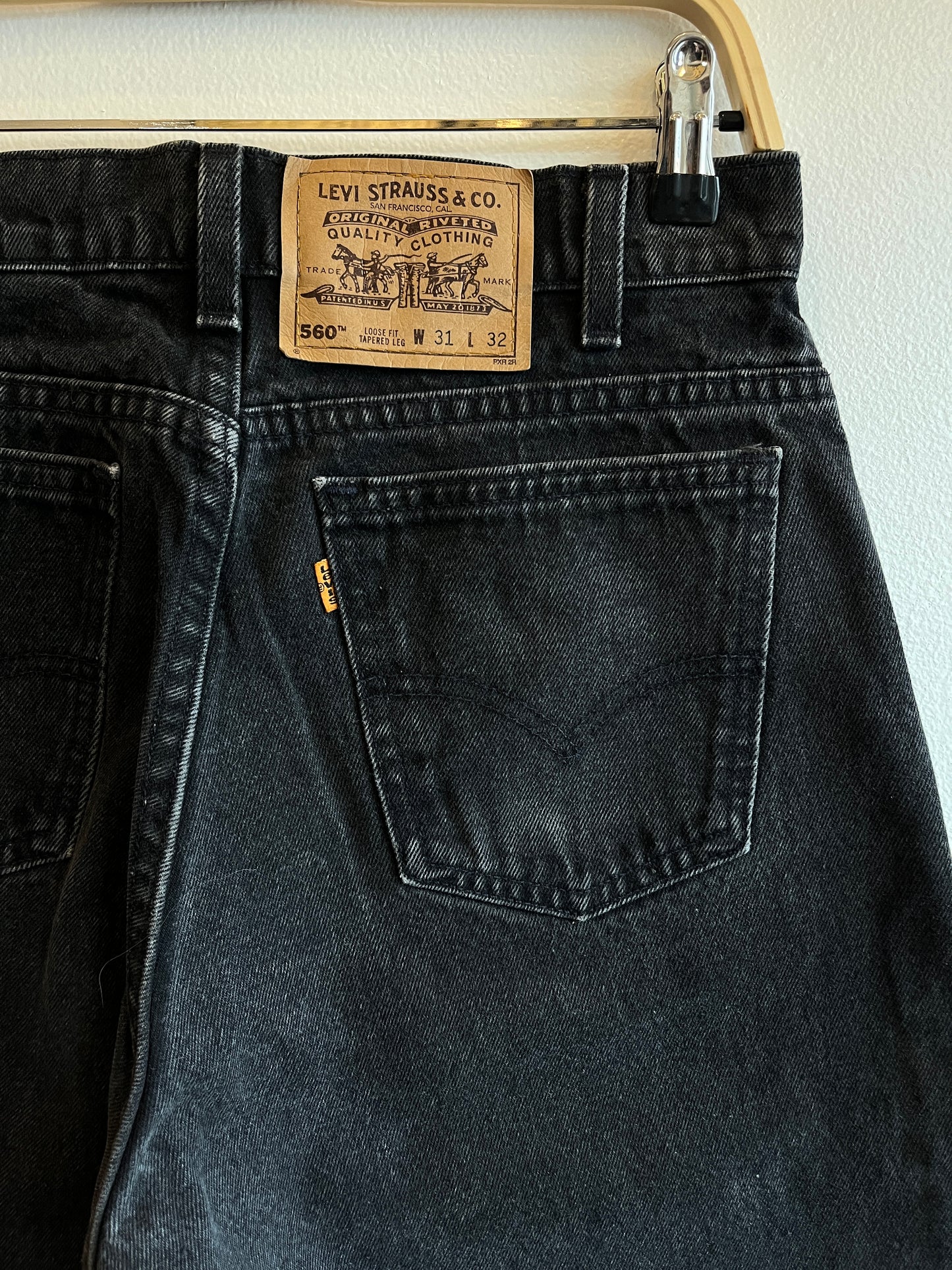 Vintage 1990’s Levi’s 560 Black Denim Jeans