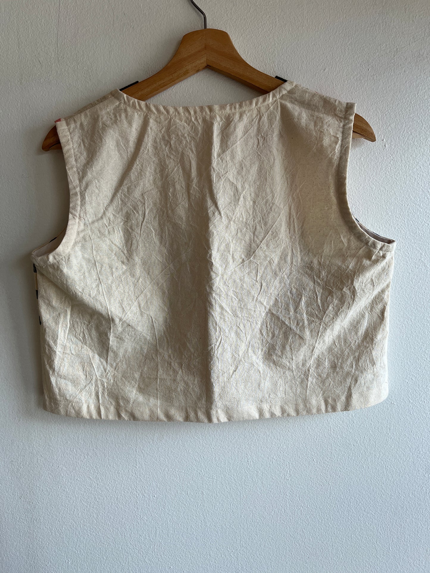 Trash Textiles - Handmade Vintage Feedsack Blouse - La Lovely Vintage 