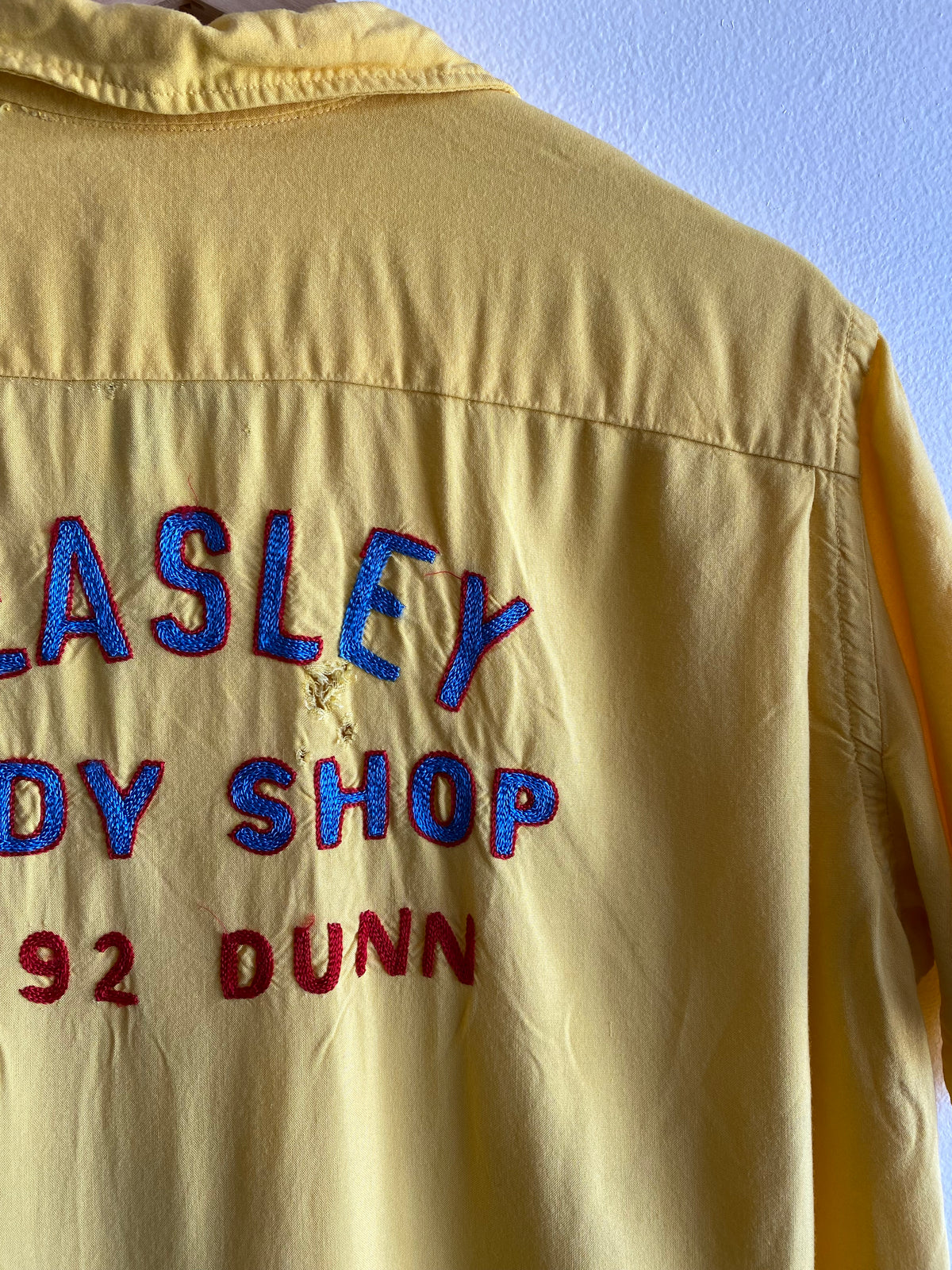 Vintage 1950’s Hilton Embroidered Rayon Button-Up Bowling Shirt
