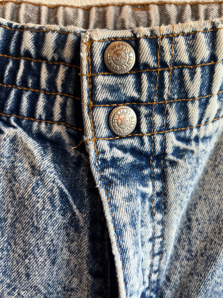 Vintage 1980's Levis “Sport Jeans” Acid Wash Denim Jeans
