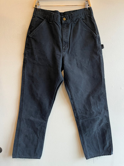 Vintage Y2K Carhartt Black Canvas Work Pants