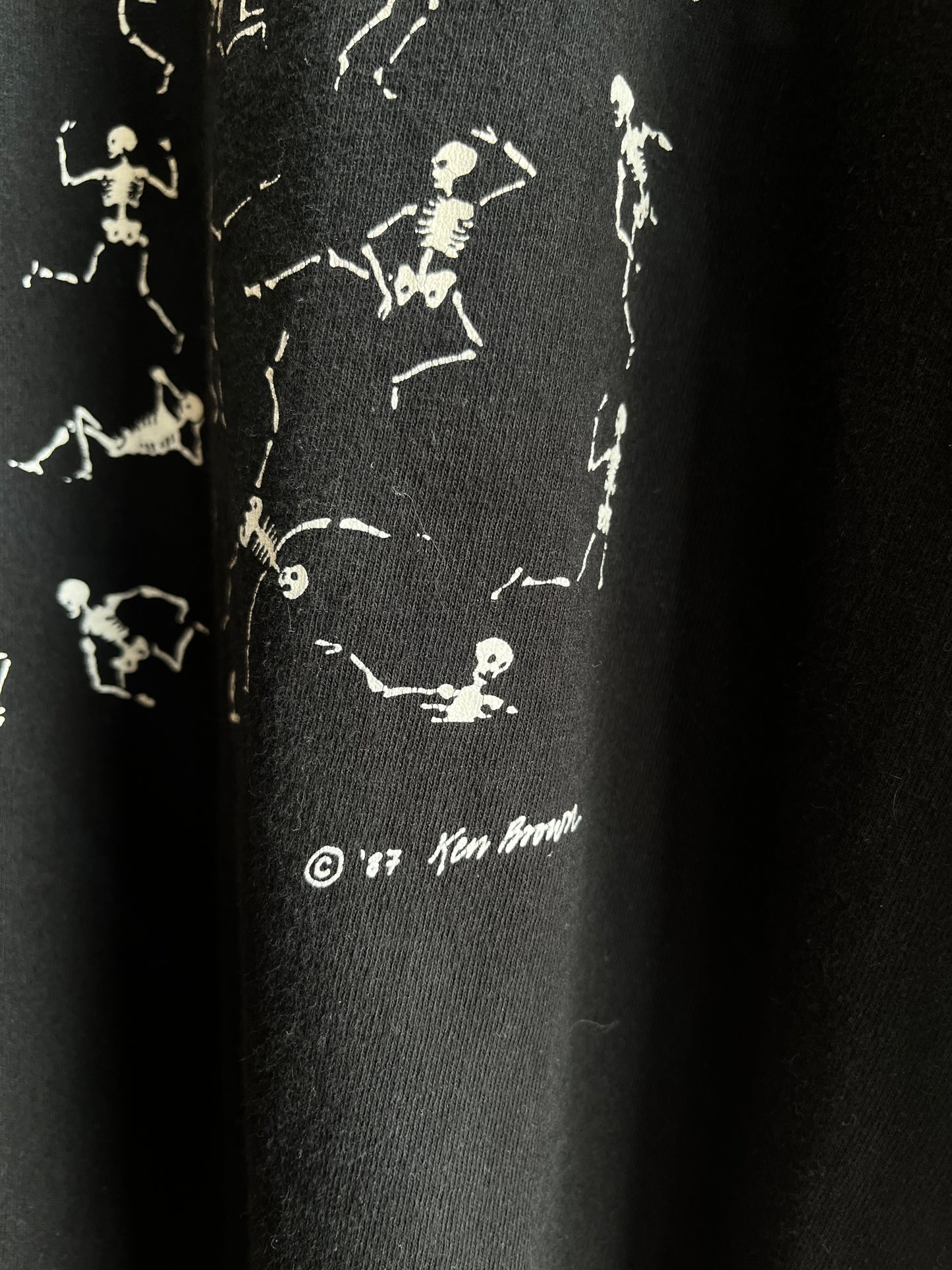 Vintage 1987 Dancing Skeletons T-Shirt