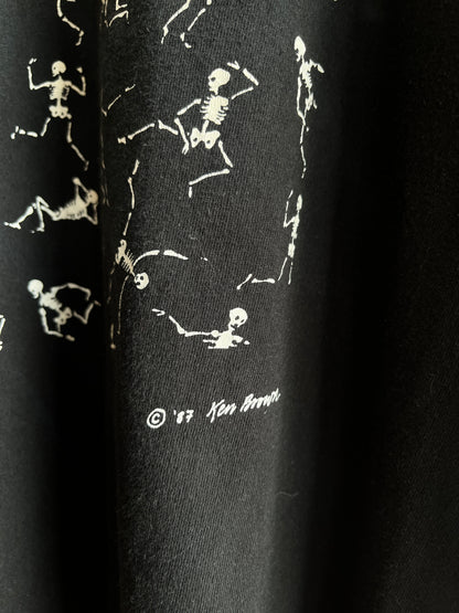 Vintage 1987 Dancing Skeletons T-Shirt