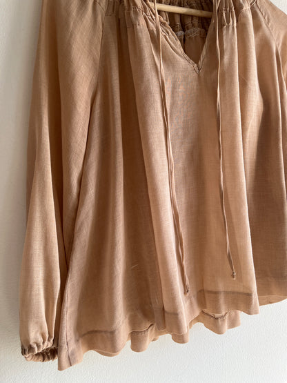 Vintage 1970’s Linen Blouse - La Lovely Vintage 