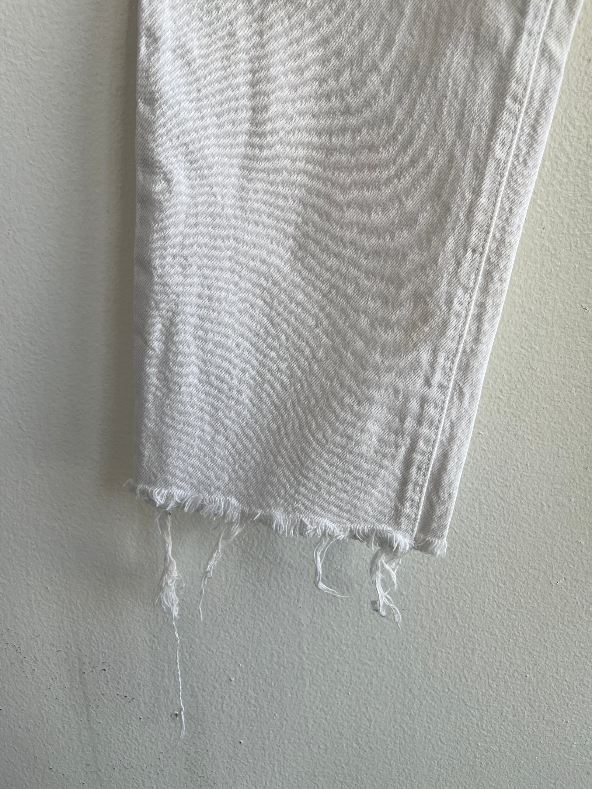 Vintage 1990's Levis 501s White Denim Jeans - La Lovely Vintage 