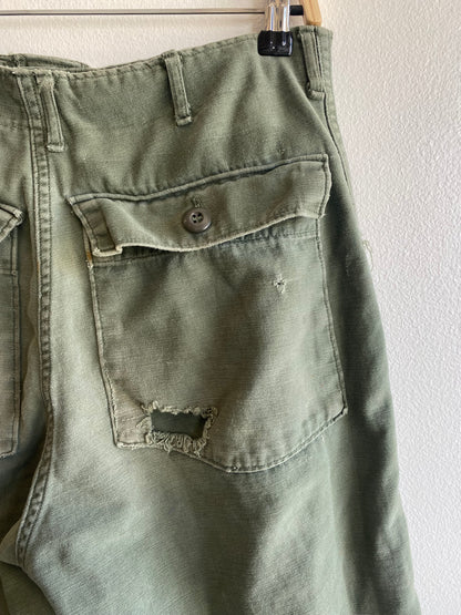 Vintage 1970’s OG-107 Military Fatigue Trousers - La Lovely Vintage 