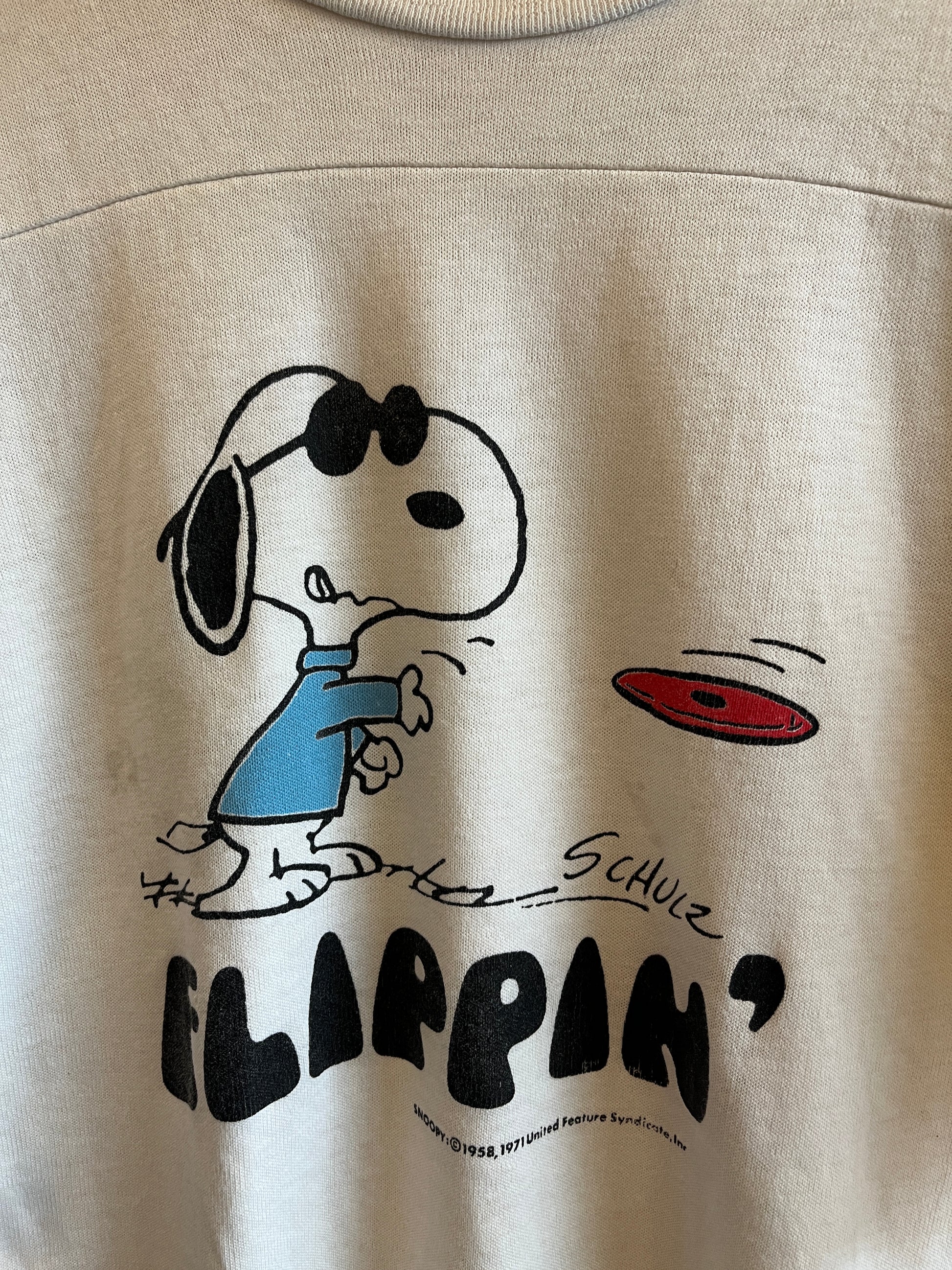 Vintage 1970’s Snoopy “Flippin’” Jersey T-Shirt - La Lovely Vintage 