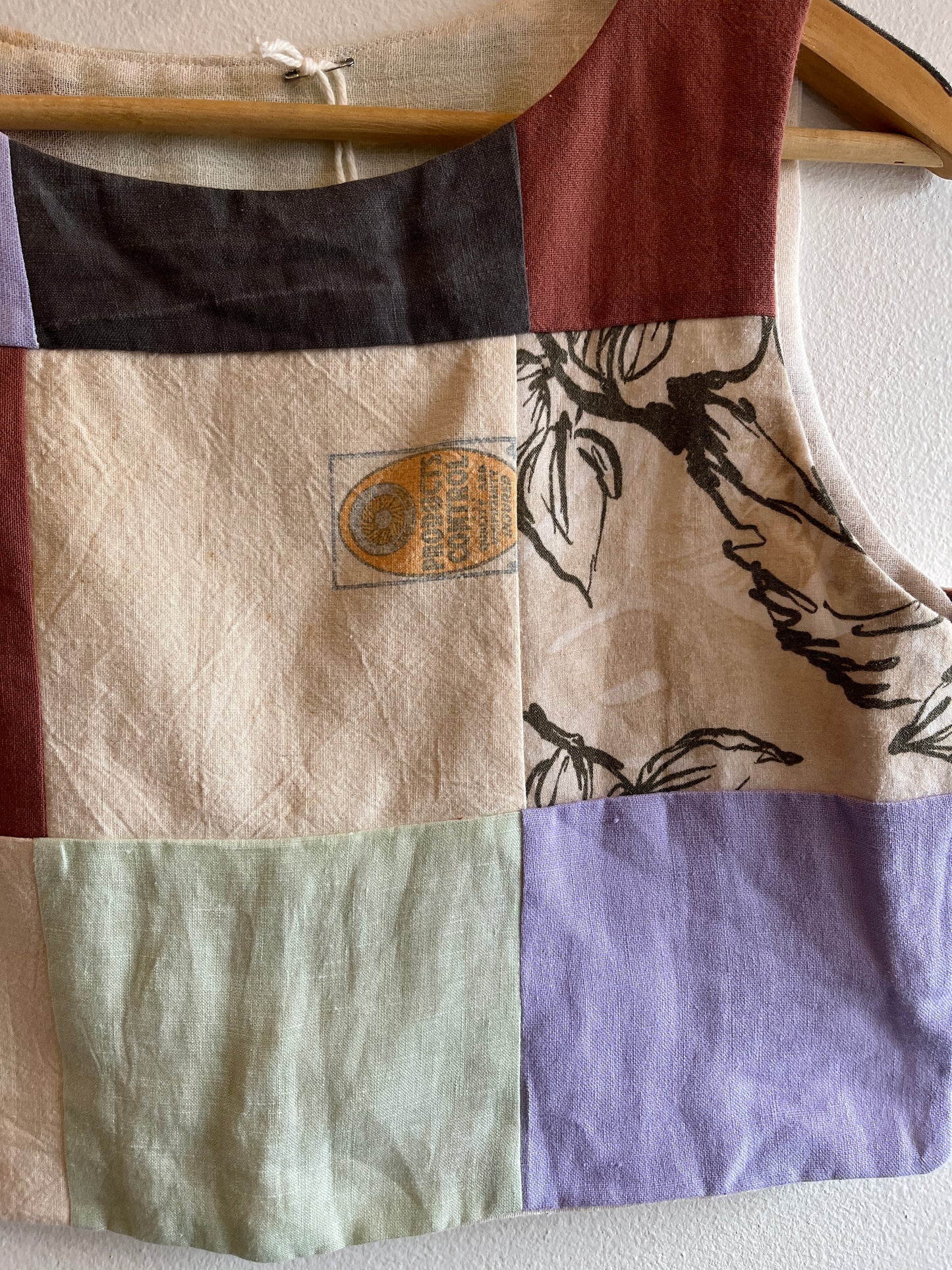 Trash Textiles - Handmade Antique Feedsack Patchwork Blouse