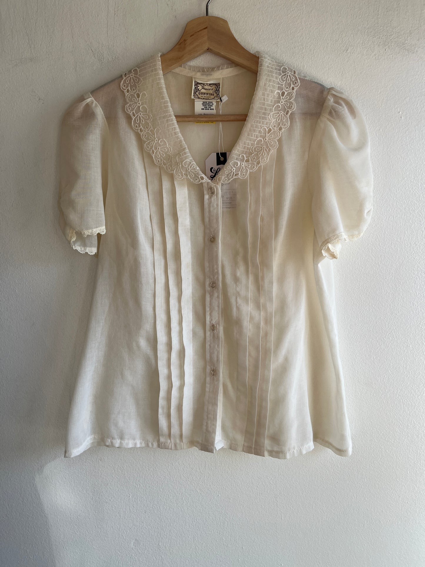 Vintage 1970’s Gunne Sax “Gunnies” Blouse
