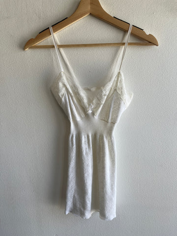 Vintage 1970’s Knit Lace Tank-Top