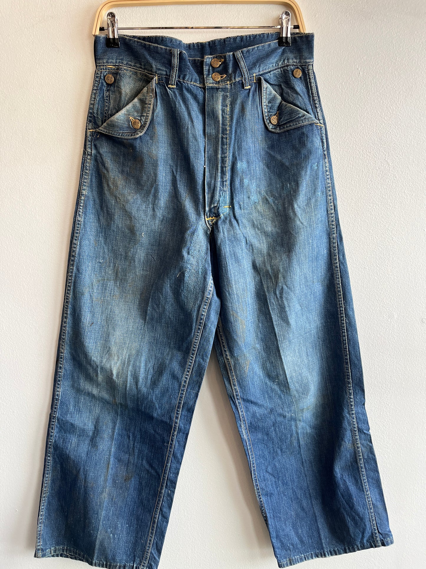 Vintage 1950’s Headlight “Headies” Flap-Pocket Denim Jeans