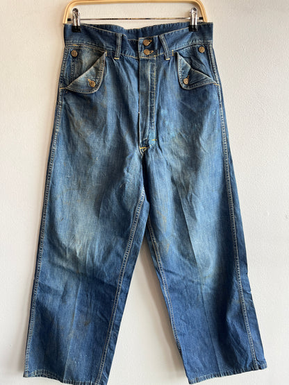 Vintage 1950’s Headlight “Headies” Flap-Pocket Denim Jeans