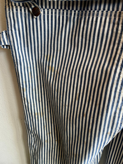 Vintage 1960/70’s Mongomery Ward Hickory Stripe Denim Overalls
