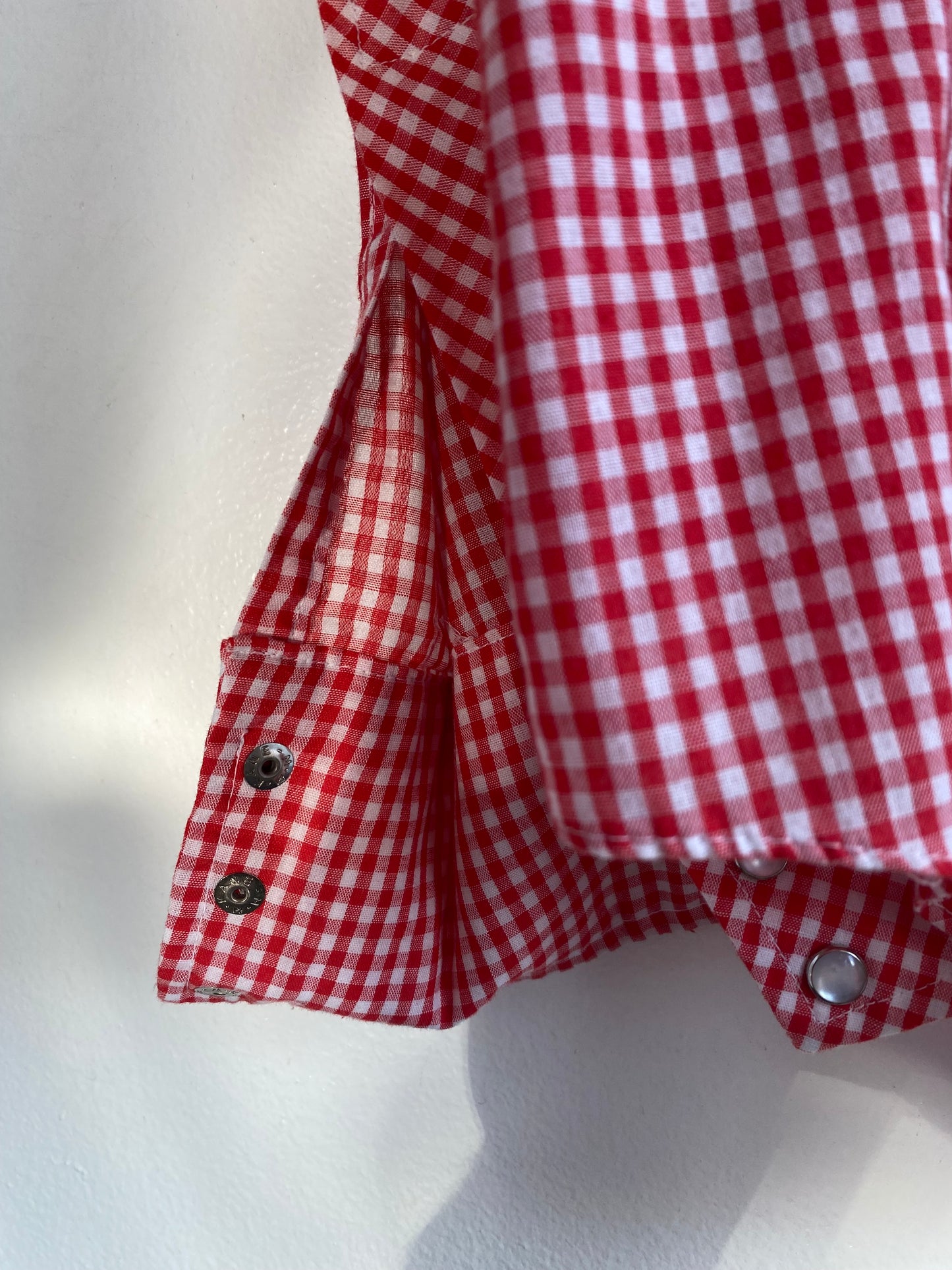 Vintage 1970’s Miller Gingham Pearl Snap Shirt