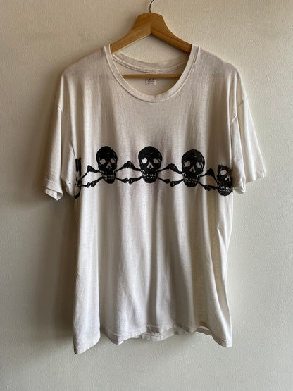 Vintage 1980’s Hanes T-Shirt with Modern Skull Stripe