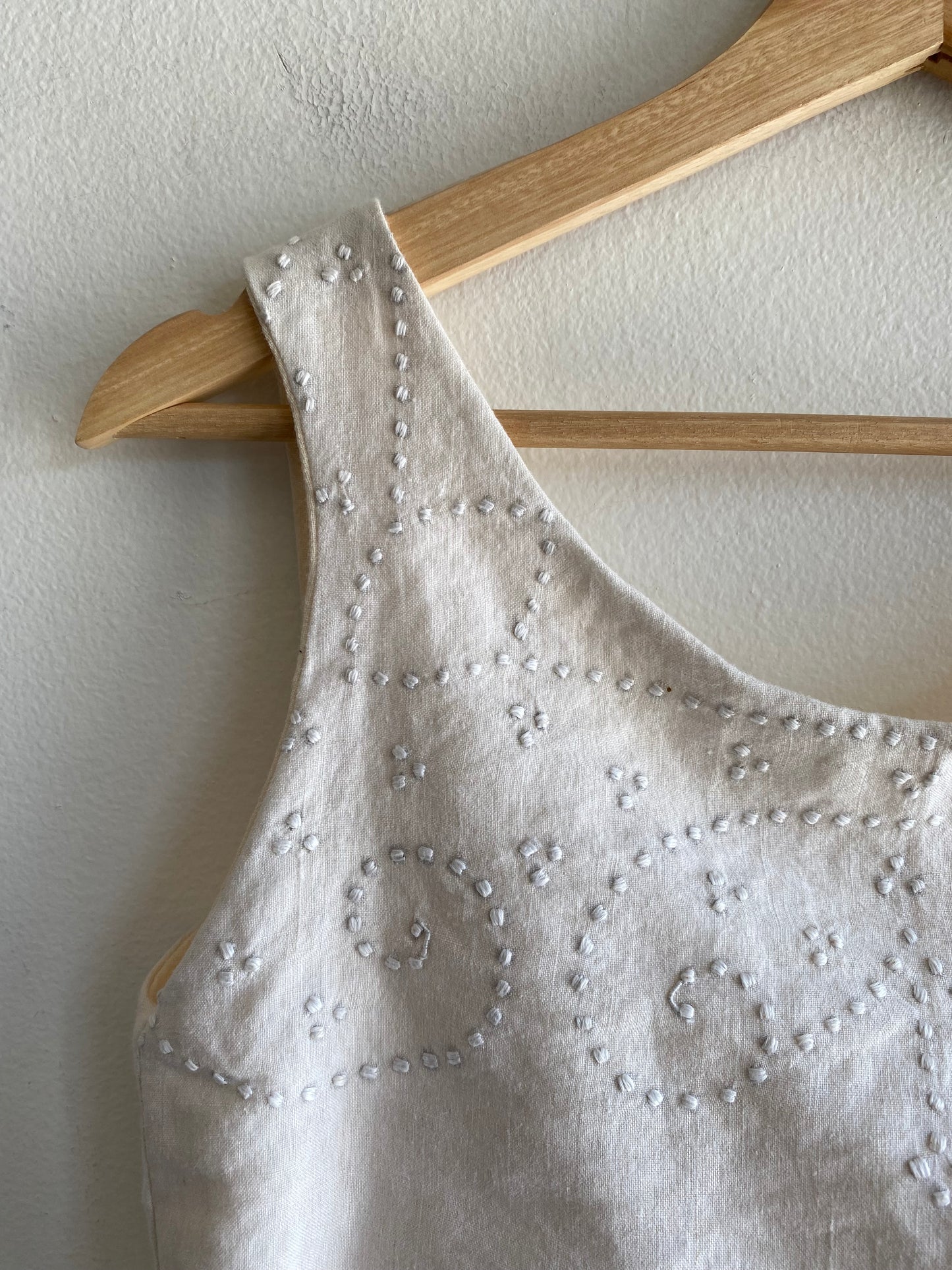 Trash Textiles - Handmade Antique Table Cloth Halter Top