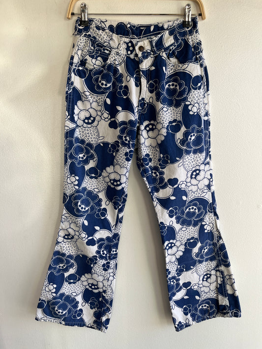 Vintage 1960s/1970s Levi’s Floral Print Flared Pants