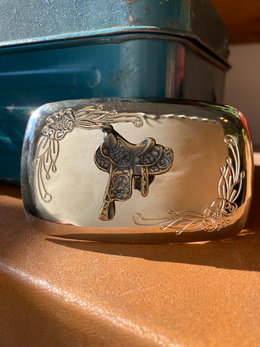 Vintage Brass & Metal Western Belt Buckles - La Lovely Vintage 