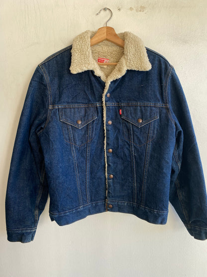 Vintage 1970’s Levi’s Sherpa Lined Denim Trucker Jacket - La Lovely Vintage 