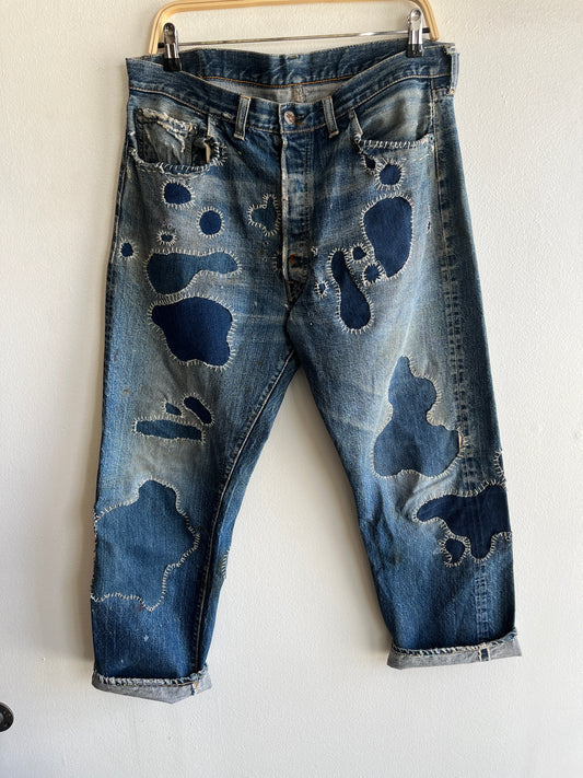 Vintage 1960’s Levi’s “Big E” 501 Selvedge Denim Jeans - La Lovely Vintage 